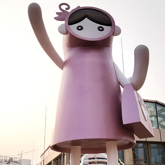 商用抽象卡通玻璃钢雕塑